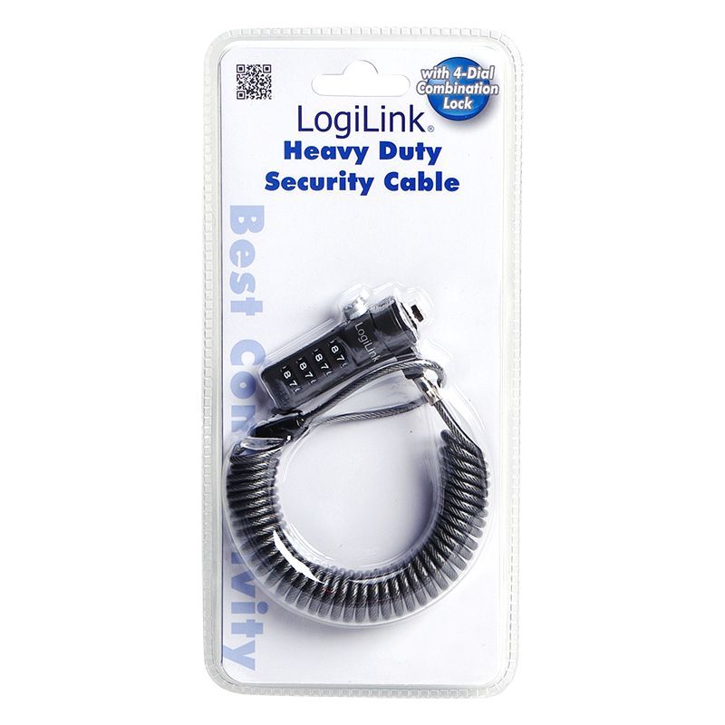 Logilink NBS004 Notebook security lock with combination Black Logilink NBS004 Notebook security lock with combination Black