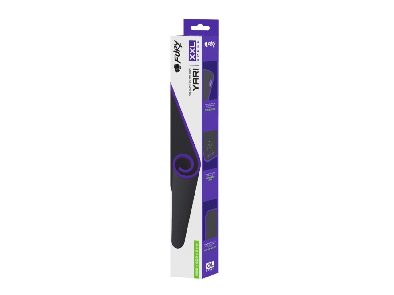 FURY Yari Speed XXL Gaming Egérpad Black FURY Yari Speed XXL Gaming Egérpad Black
