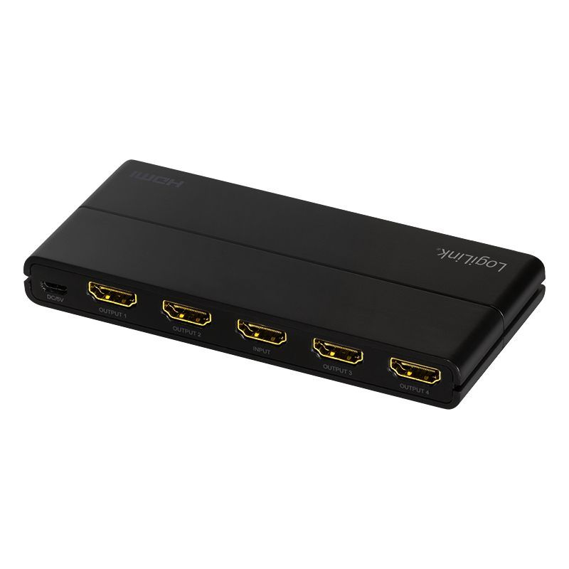 Logilink HDMI splitter 1x4-Port 4K/60Hz HDCP HDR CEC downscaler Logilink HDMI splitter 1x4-Port 4K/60Hz HDCP HDR CEC downscaler