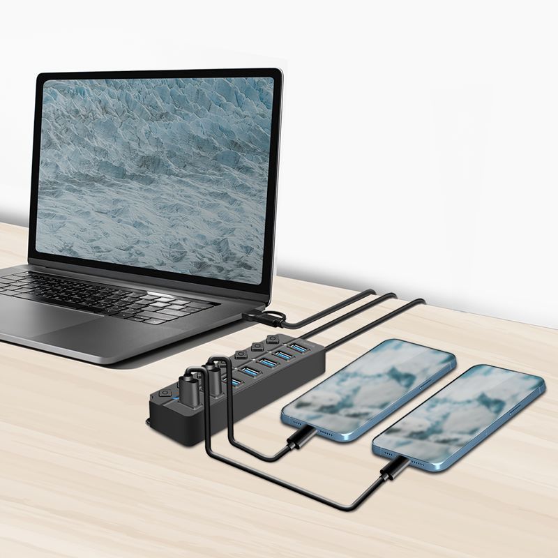 Logilink USB 3.2 Gen1 7-port USB Hub Black Logilink USB 3.2 Gen1 7-port USB Hub Black