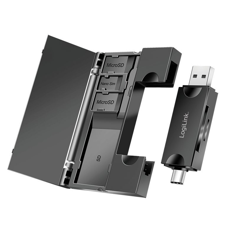 Logilink CR0049 USB 3.2 Gen1 Card Reader Black Logilink CR0049 USB 3.2 Gen1 Card Reader Black