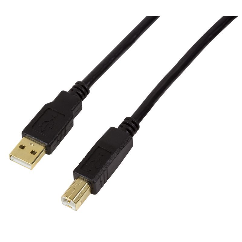 Logilink USB 2.0 USB-A/M to USB-B/M amplifier cable 15m Black Logilink USB 2.0 USB-A/M to USB-B/M amplifier cable 15m Black