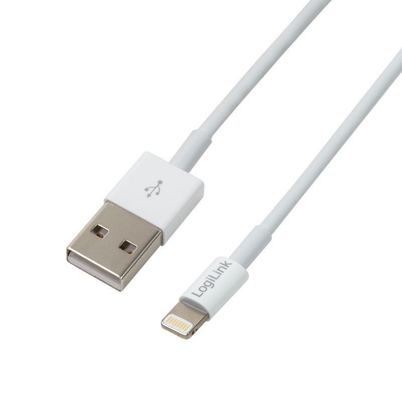 Logilink Apple Lightning to USB Connection Cable 1m White Logilink Apple Lightning to USB Connection Cable 1m White