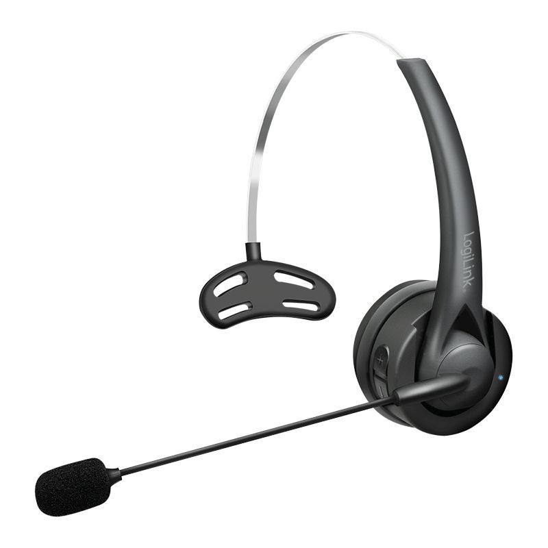Logilink Wireless mono headset flexible microphone BT 6.0 USB-C Black Logilink Wireless mono headset flexible microphone BT 6.0 USB-C Black