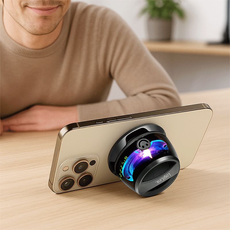 Logilink SP0073 Bluetooth Speaker magnetically attached LED Black Logilink SP0073 Bluetooth Speaker magnetically attached LED Black