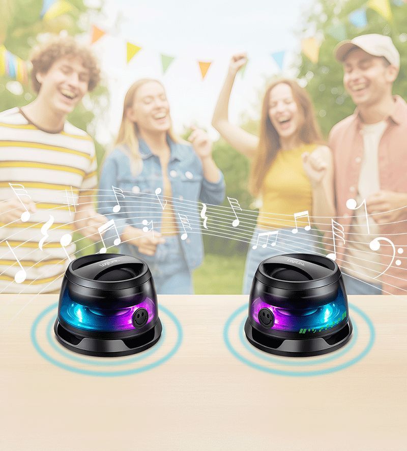 Logilink SP0073 Bluetooth Speaker magnetically attached LED Black Logilink SP0073 Bluetooth Speaker magnetically attached LED Black