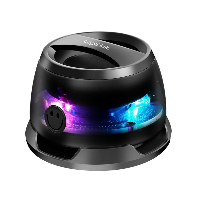 Logilink SP0073 Bluetooth Speaker magnetically attached LED Black Logilink SP0073 Bluetooth Speaker magnetically attached LED Black