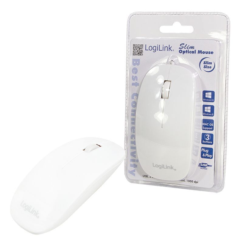 Logilink Optical Mouse White Logilink Optical Mouse White