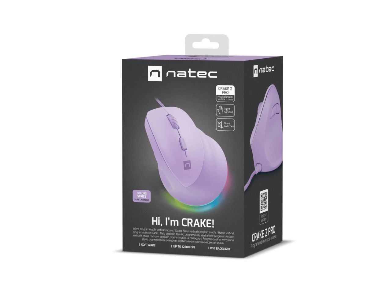 natec Crake 2 Pro Mouse Purple natec Crake 2 Pro Mouse Purple