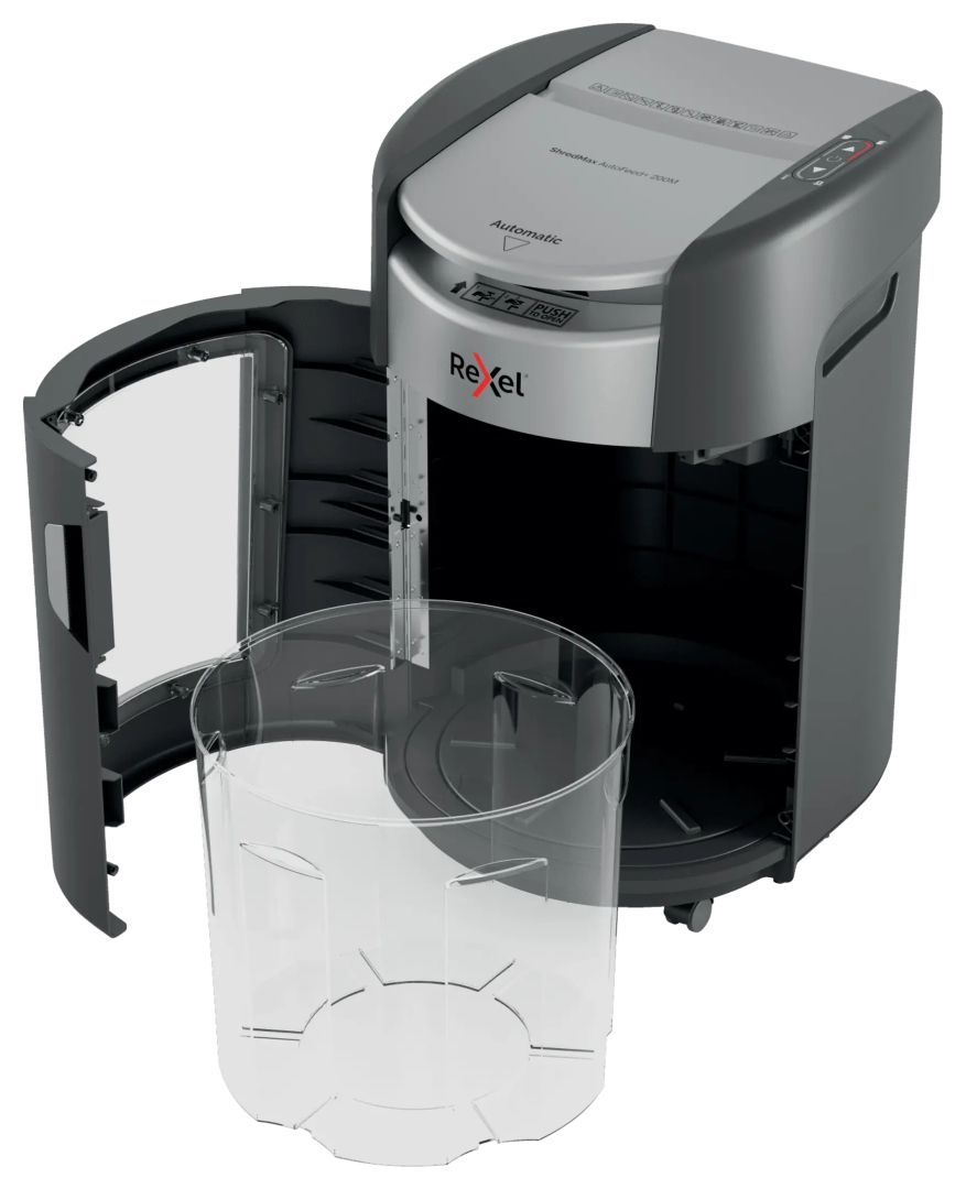 Rexel ShredMax AutoFeed+ 200M P5 Iratmegsemmisítő Black Rexel ShredMax AutoFeed+ 200M P5 Iratmegsemmisítő Black