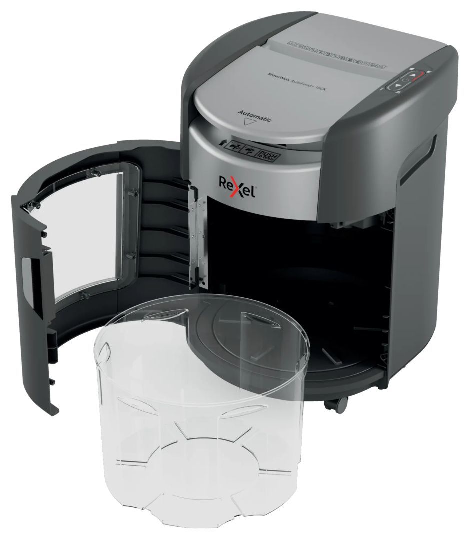 Rexel ShredMax AutoFeed+ 150M P5 Iratmegsemmisítő Black Rexel ShredMax AutoFeed+ 150M P5 Iratmegsemmisítő Black