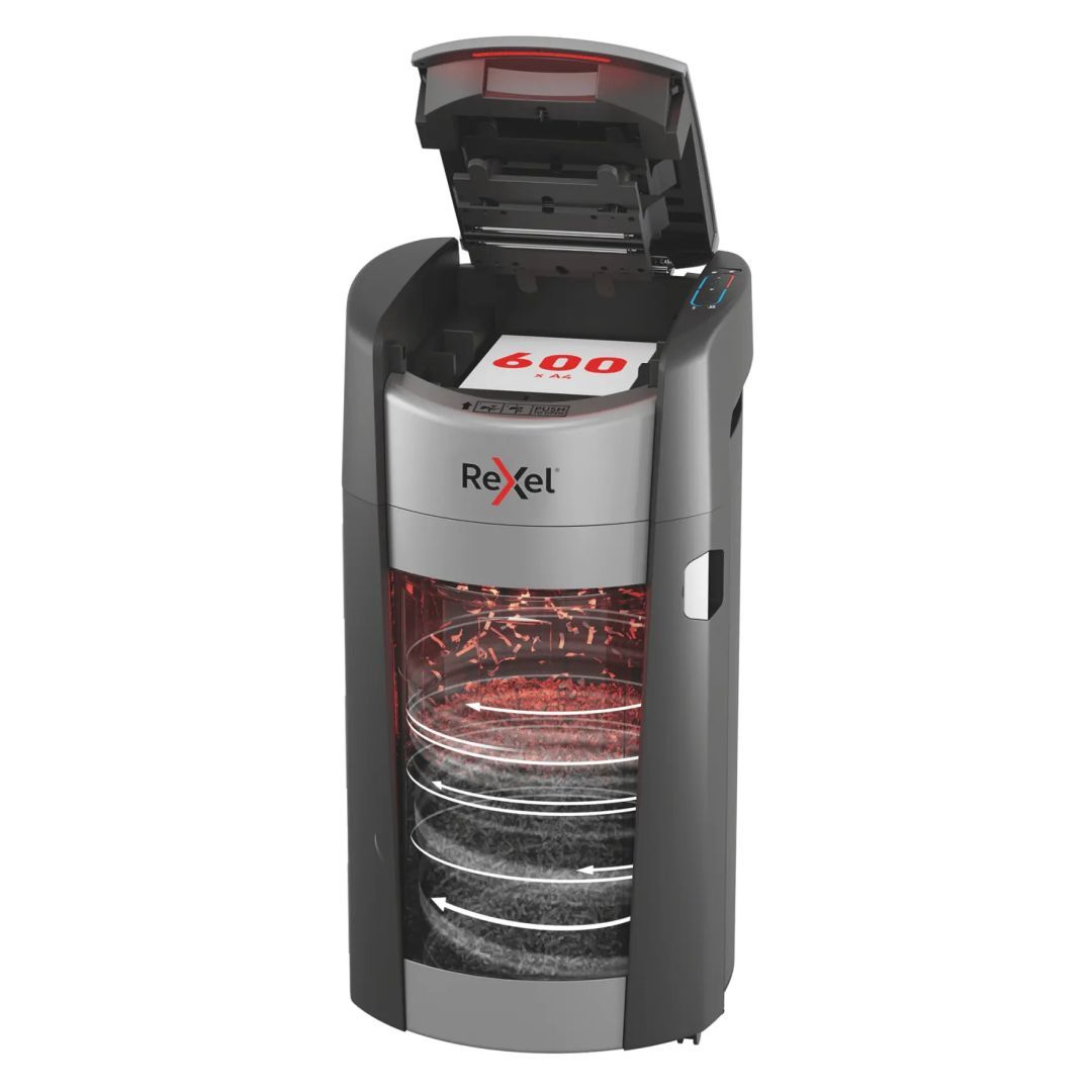 Rexel ShredMax AutoFeed+ 600X P4 Iratmegsemmisítő Black Rexel ShredMax AutoFeed+ 600X P4 Iratmegsemmisítő Black