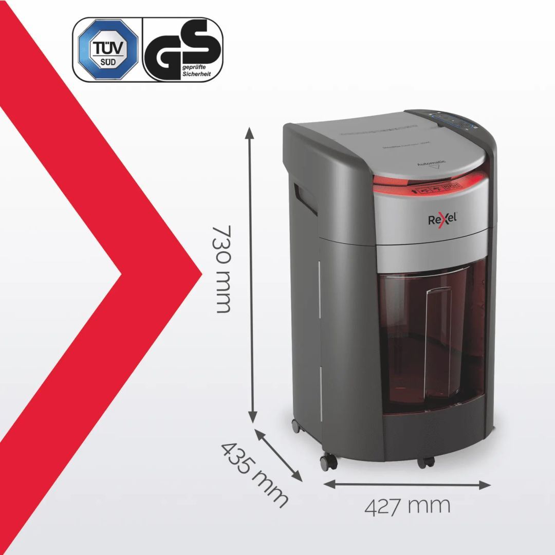 Rexel ShredMax AutoFeed+ 300X P4 Iratmegsemmisítő Black Rexel ShredMax AutoFeed+ 300X P4 Iratmegsemmisítő Black