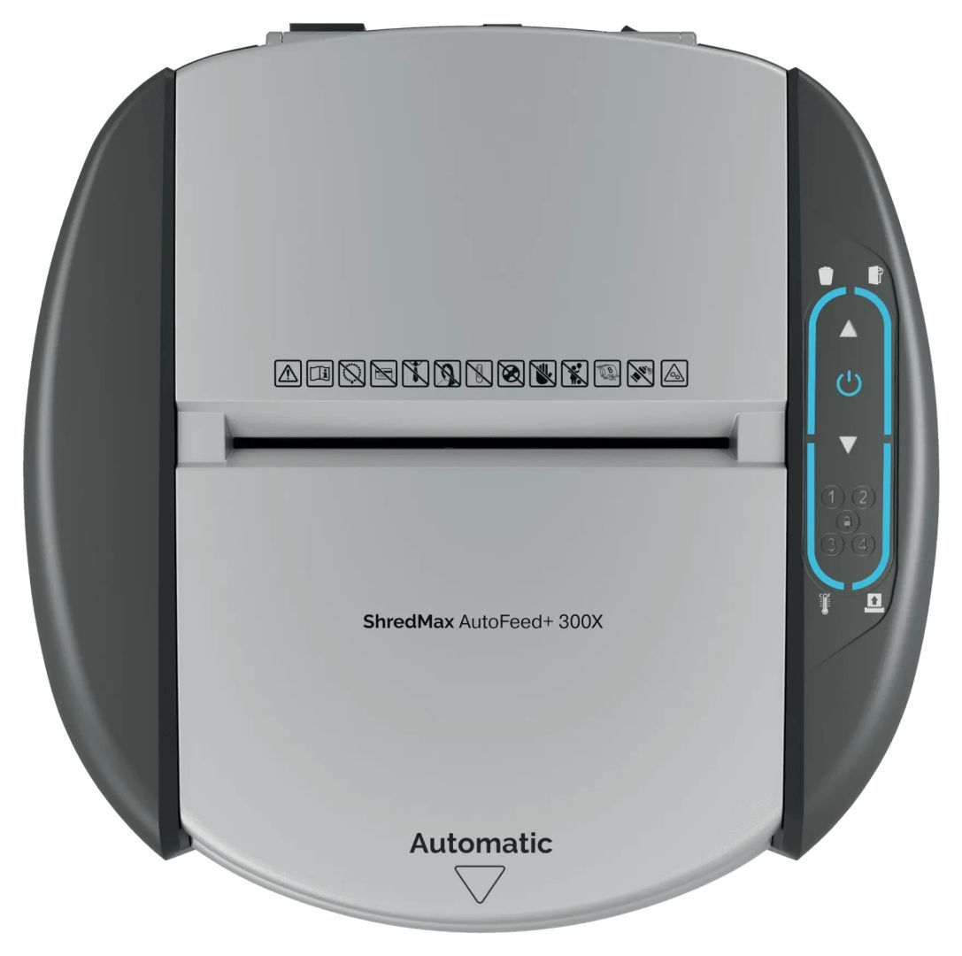 Rexel ShredMax AutoFeed+ 300X P4 Iratmegsemmisítő Black Rexel ShredMax AutoFeed+ 300X P4 Iratmegsemmisítő Black