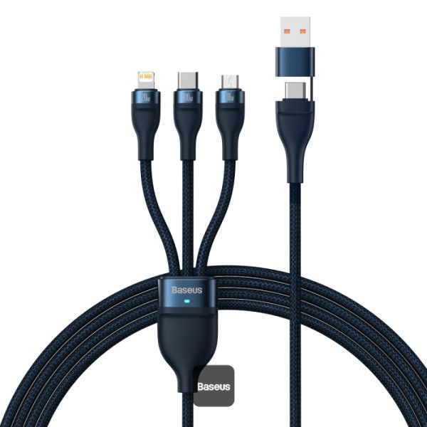 Baseus Flash Series 2 3in1 100W 1,2m Dark Blue Baseus Flash Series 2 3in1 100W 1,2m Dark Blue
