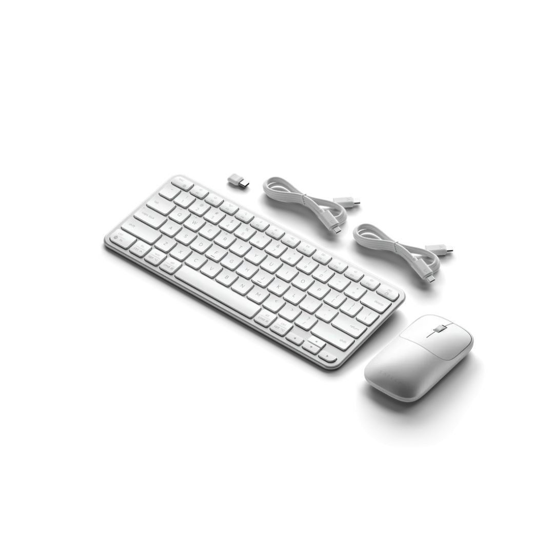 Satechi Slim CEX1 Wireless Bluetooth Keyboard Combo Silver US