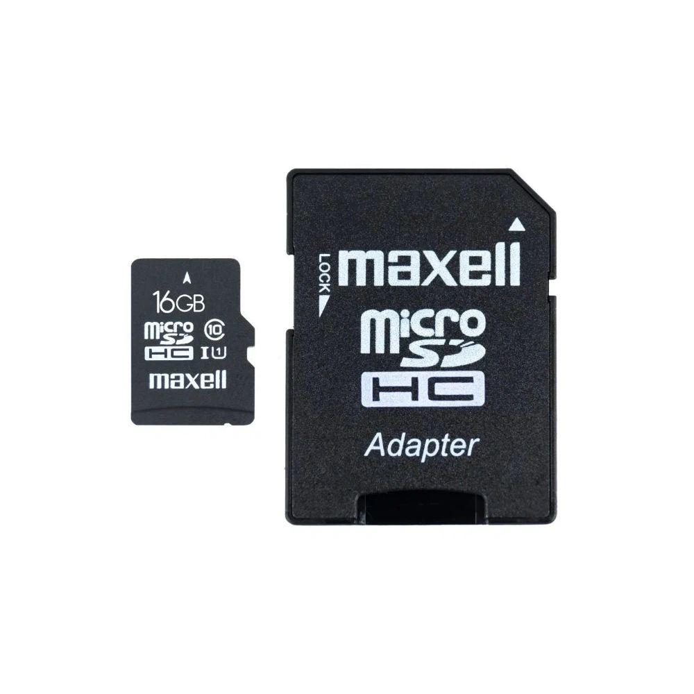 Maxell 16GB microSDHC CL10 + adapterrel Maxell 16GB microSDHC CL10 + adapterrel