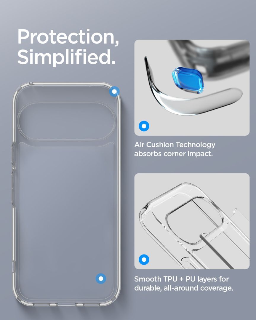 Spigen Ultra Hybrid case for Google Pixel 11 Crystal Clear Spigen Ultra Hybrid case for Google Pixel 11 Crystal Clear
