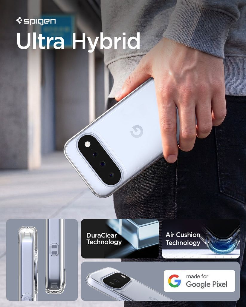 Spigen Ultra Hybrid case for Google Pixel 11 Crystal Clear Spigen Ultra Hybrid case for Google Pixel 11 Crystal Clear