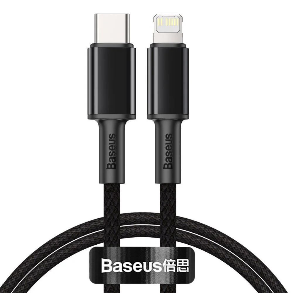 Baseus USB-C to Lightning Cable 1m Black Baseus USB-C to Lightning Cable 1m Black