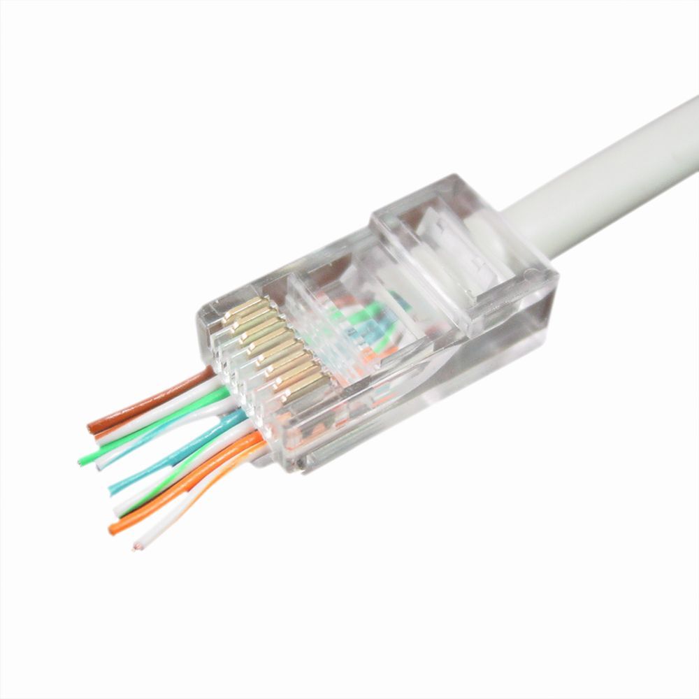 Gembird LC-PTU-01/100 Universal pass-through modular UTP plug 8P8C