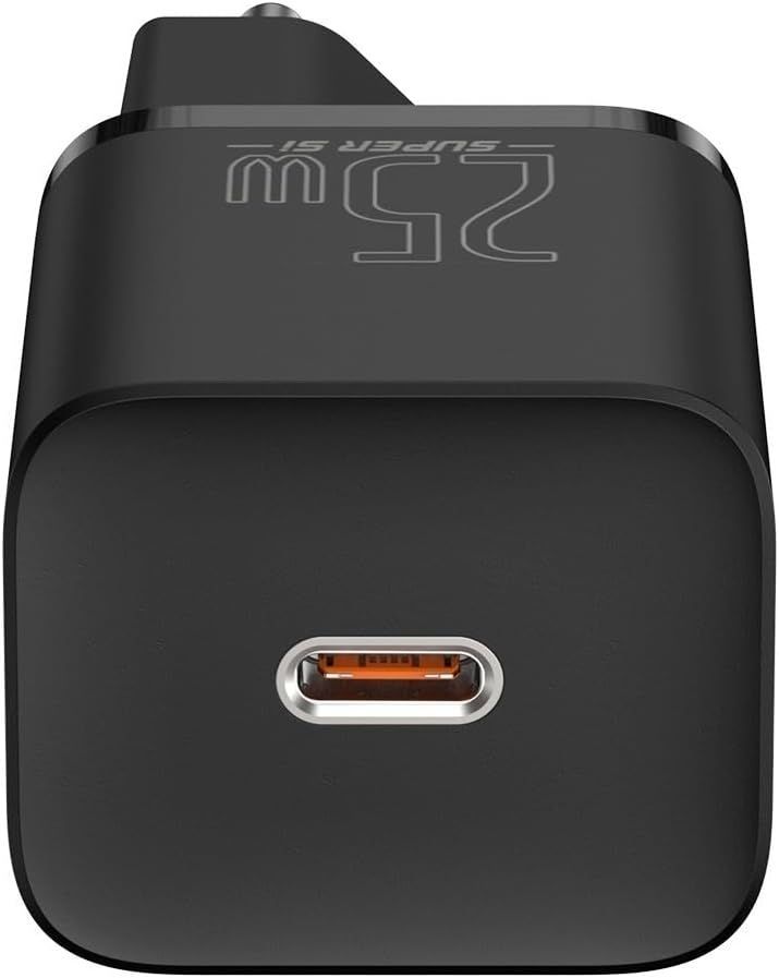 Baseus Super Si Adapter 25W USB-C Black Baseus Super Si Adapter 25W USB-C Black