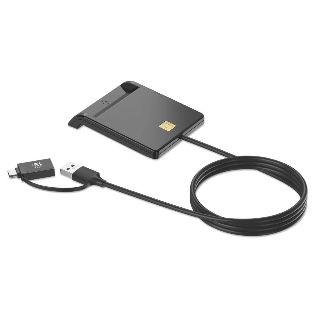 Manhattan Smart Card Reader with USB-C / USB-A Combo Manhattan Smart Card Reader with USB-C / USB-A Combo