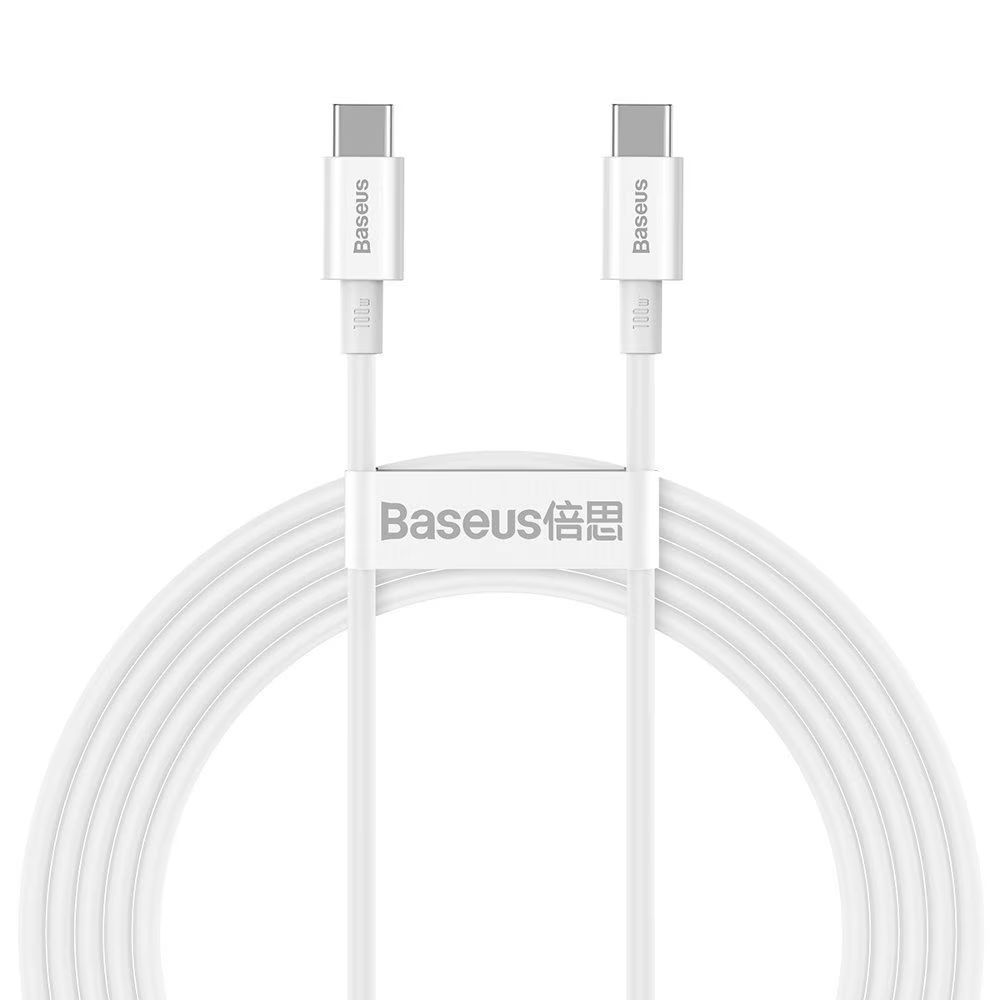 Baseus Superior USB-C - USB-C Cable 2m White Baseus Superior USB-C - USB-C Cable 2m White