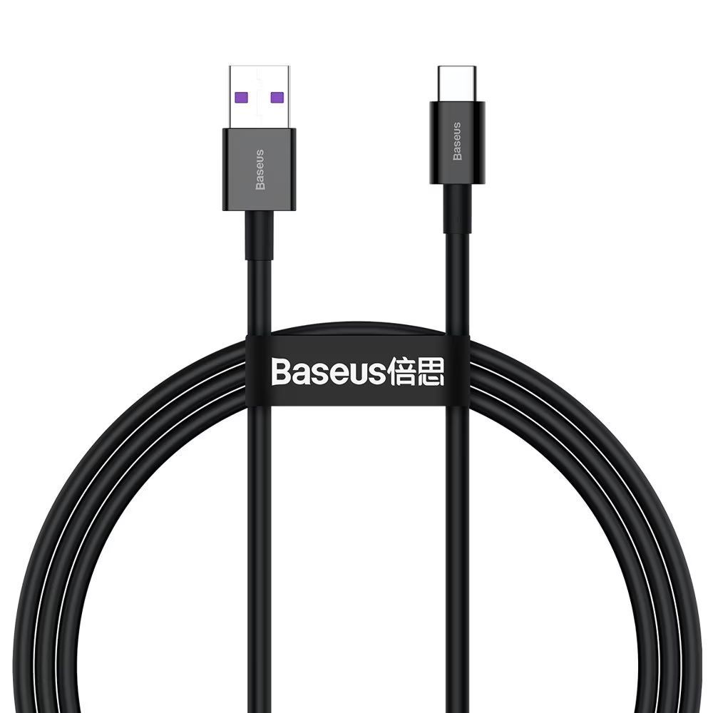 Baseus Superior USB-A - USB-C Cable 1m Black Baseus Superior USB-A - USB-C Cable 1m Black