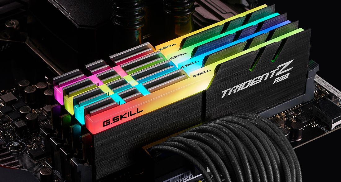 G.SKILL 64GB DDR4 3600MHz Kit(4x16GB) Trident Z RGB G.SKILL 64GB DDR4 3600MHz Kit(4x16GB) Trident Z RGB