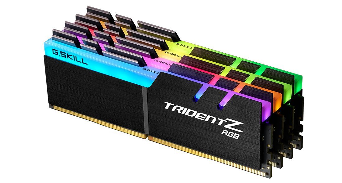 G.SKILL 64GB DDR4 3600MHz Kit(4x16GB) Trident Z RGB G.SKILL 64GB DDR4 3600MHz Kit(4x16GB) Trident Z RGB