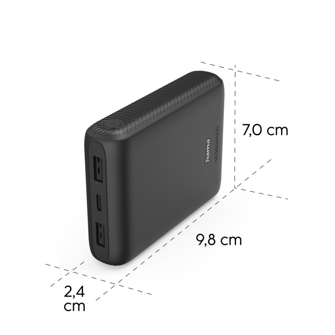 Hama New Performance 10 10000mAh PowerBank Black