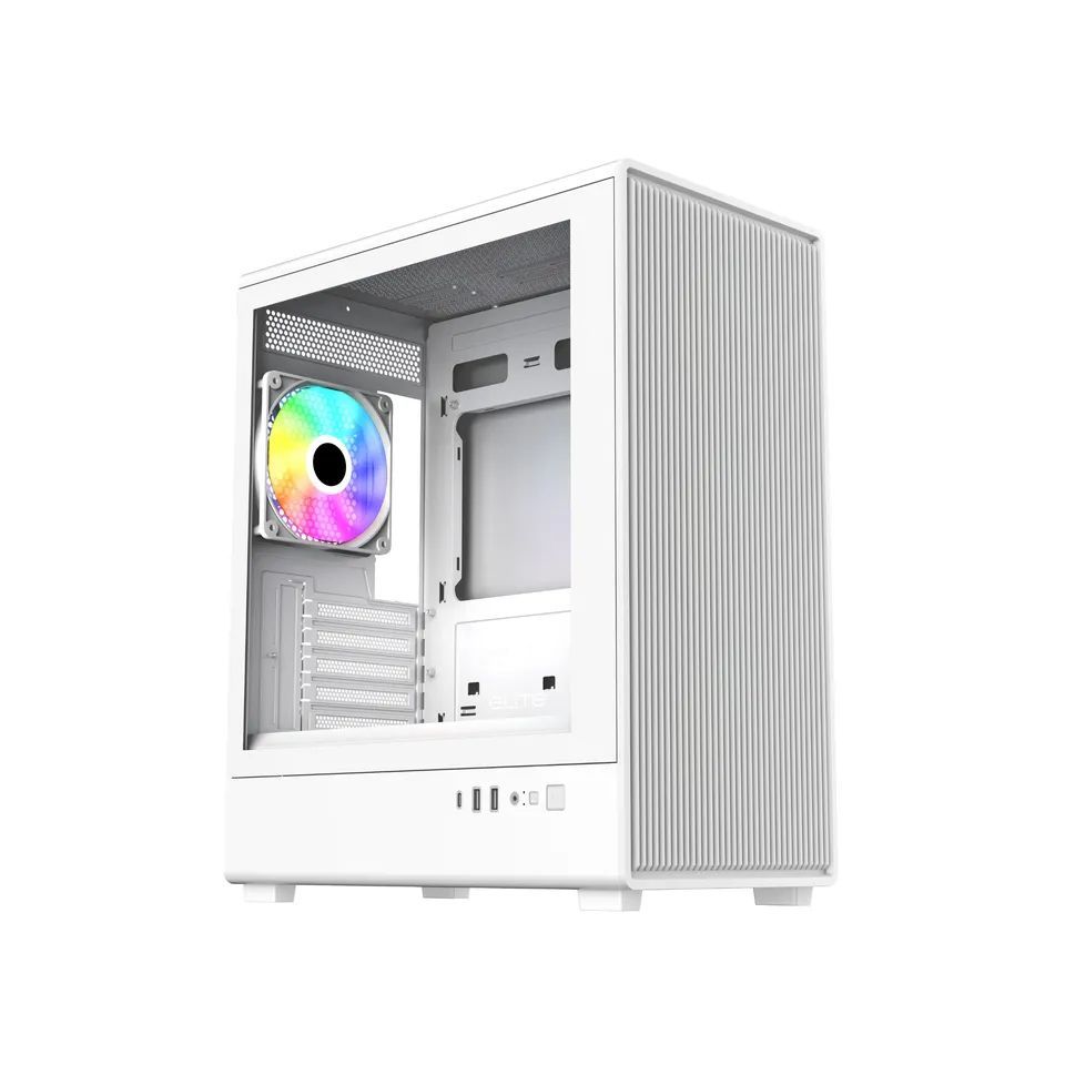 Cooler Master Elite 350 Tempered Glass White Cooler Master Elite 350 Tempered Glass White