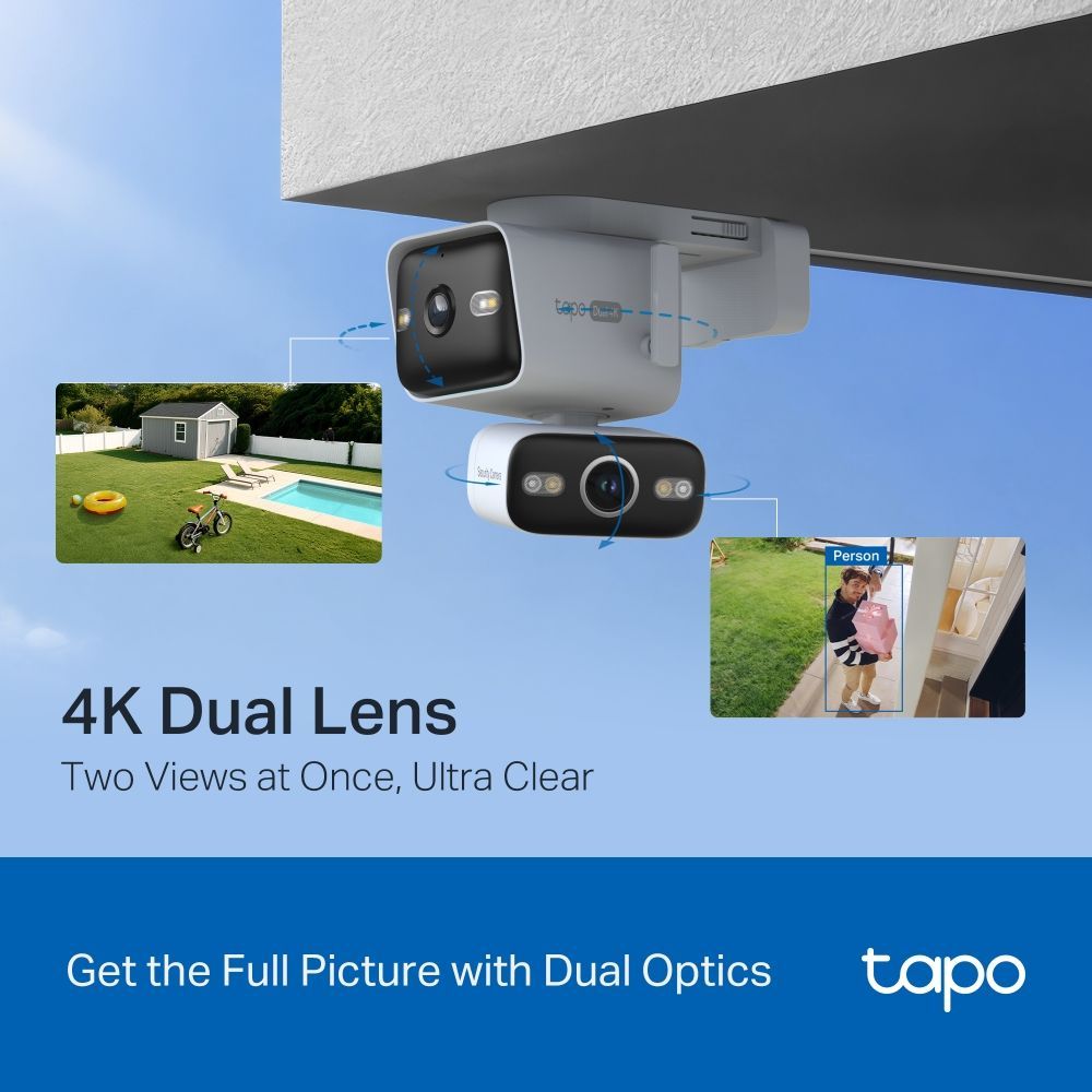 TP-Link Tapo C575D Outdoor Dual Lens Pan/Tilt Security Camera