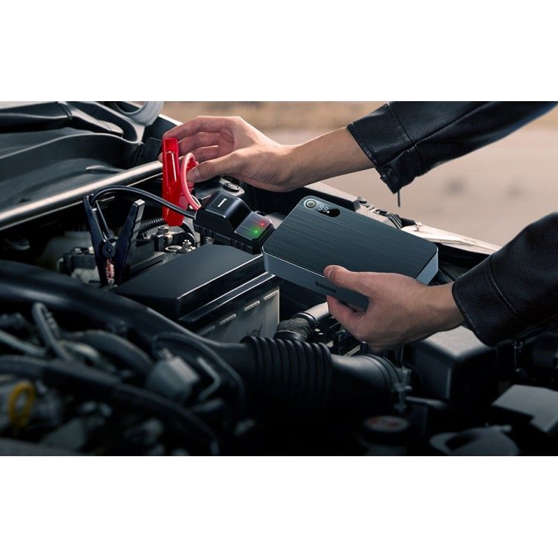 Baseus Super Energy Pro+ 12000mAh Car Jump Starter PowerBank Black Baseus Super Energy Pro+ 12000mAh Car Jump Starter PowerBank Black