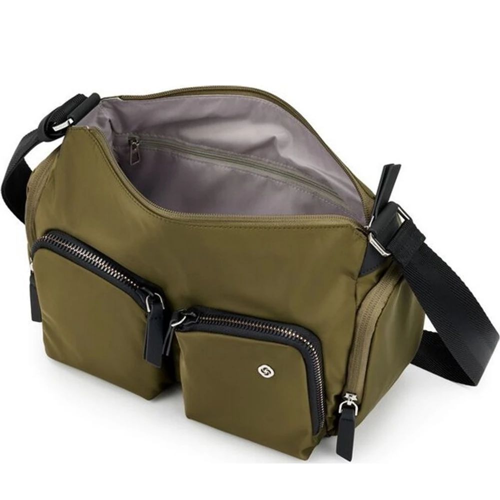 Samsonite Blazing Shoulder Bag Multi PKT Olive Green Samsonite Blazing Shoulder Bag Multi PKT Olive Green