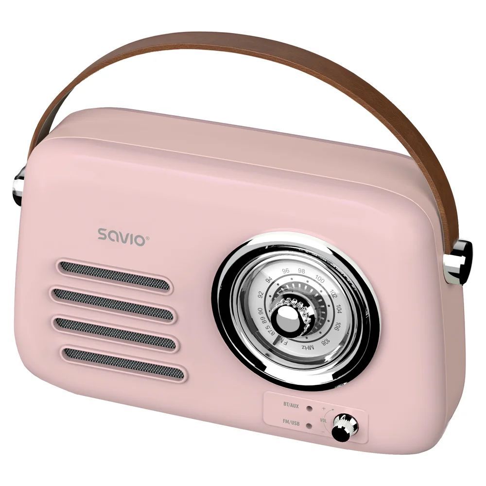 Savio RS-03 Portable Radio Pink Savio RS-03 Portable Radio Pink