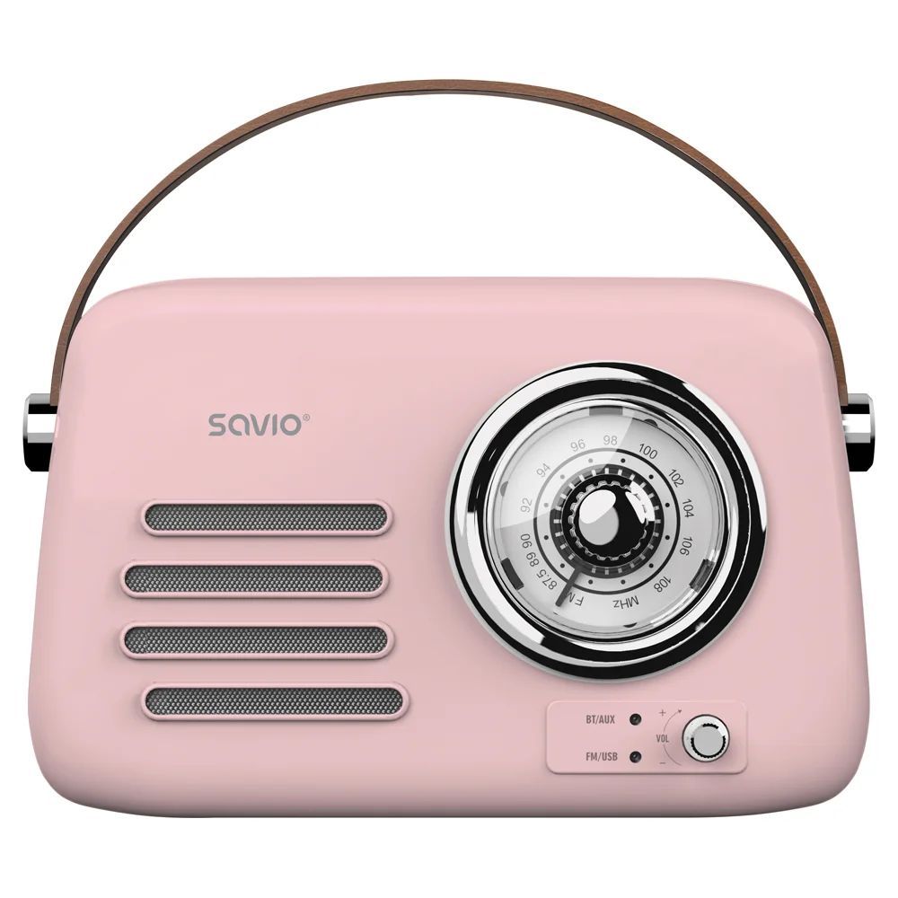 Savio RS-03 Portable Radio Pink Savio RS-03 Portable Radio Pink