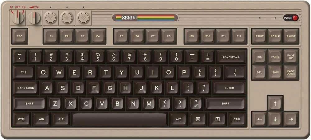 8BitDo Retro 87 Mechanical Wireless Bluetooth Keyboard C64 Edition US 8BitDo Retro 87 Mechanical Wireless Bluetooth Keyboard C64 Edition US