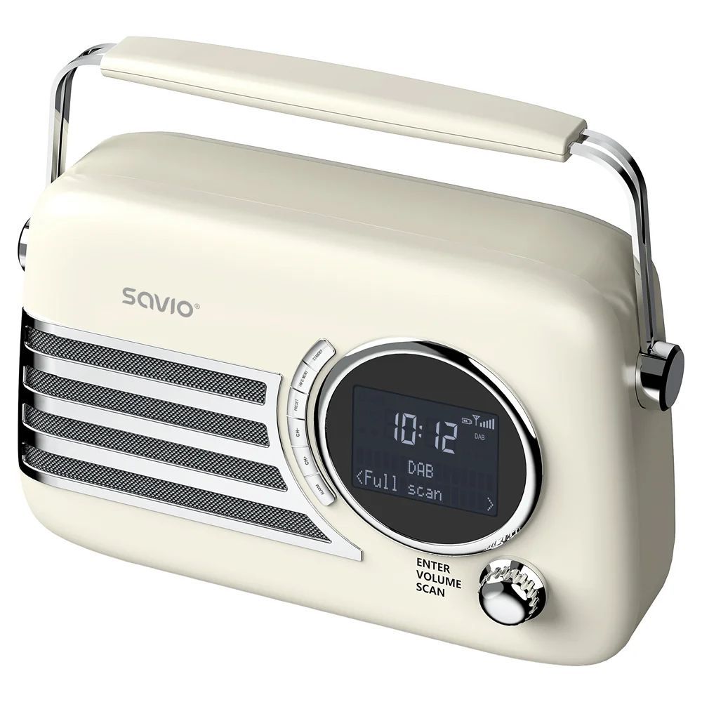Savio RS-04 Portable Radio DAB+ White Savio RS-04 Portable Radio DAB+ White