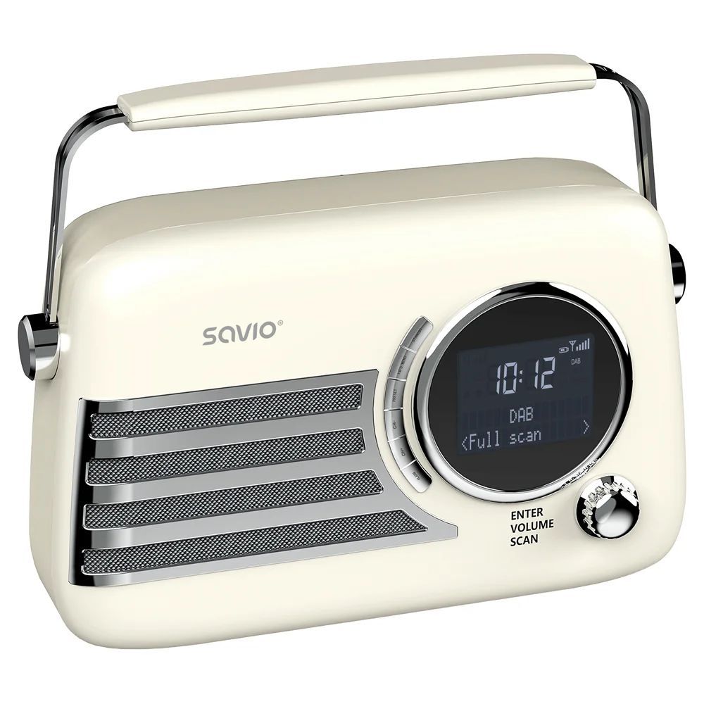 Savio RS-04 Portable Radio DAB+ White Savio RS-04 Portable Radio DAB+ White