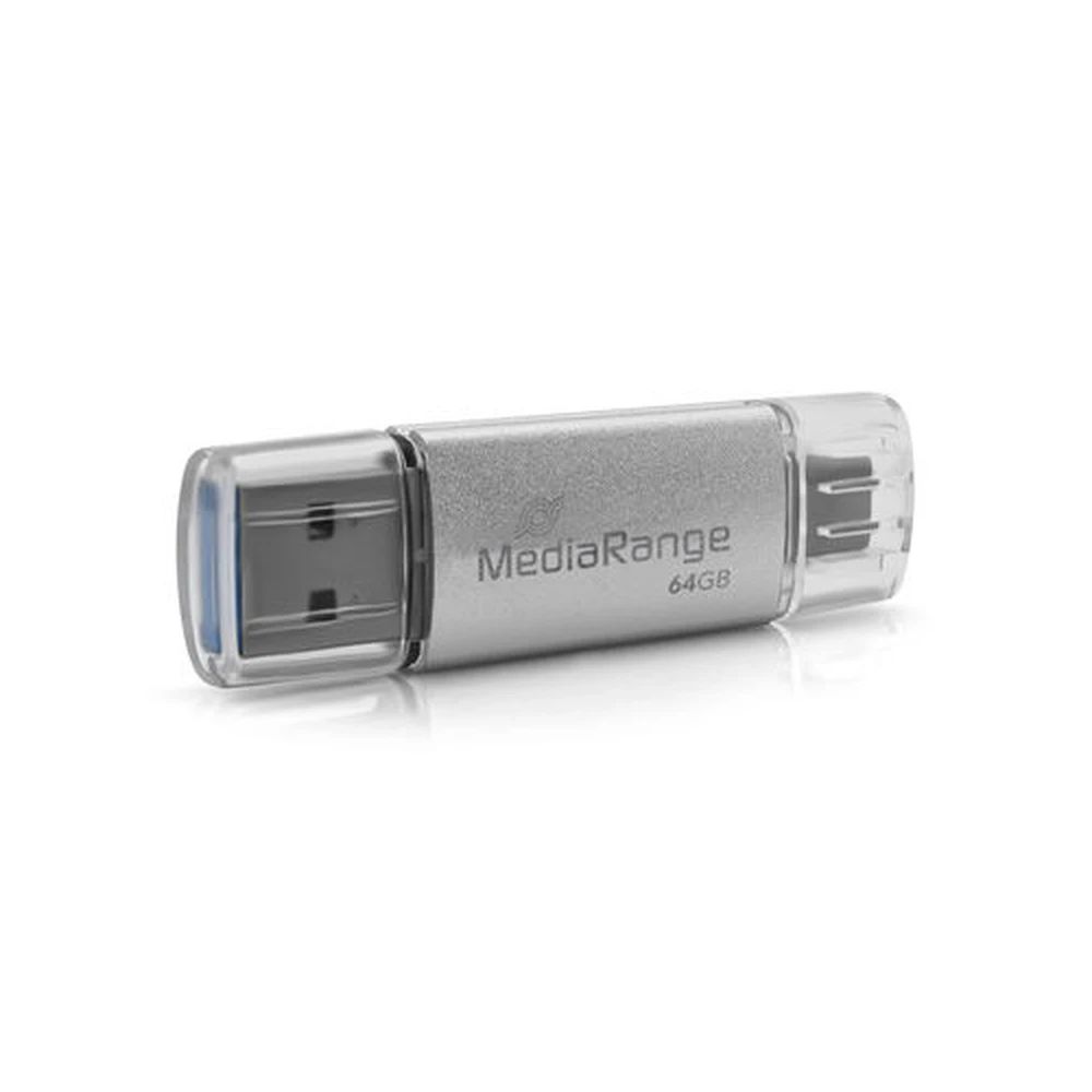 MediaRange 64GB MR937 USB3.2 Silver MediaRange 64GB MR937 USB3.2 Silver