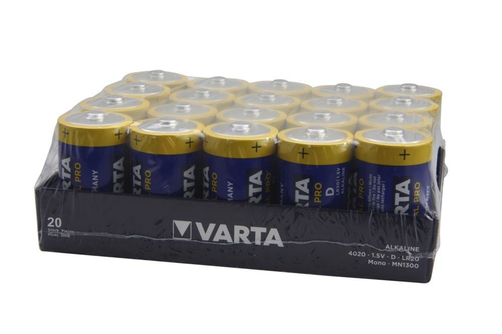 Varta Industrial Pro D (LR20) alkáli elem 20db/bliszter Varta Industrial Pro D (LR20) alkáli elem 20db/bliszter