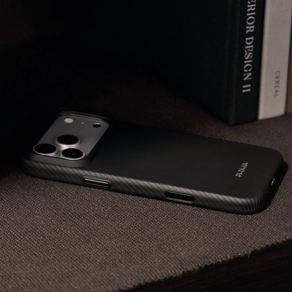 Pitaka Summa Case for iPhone 18/17 Pro Black/Grey Twill Pitaka Summa Case for iPhone 18/17 Pro Black/Grey Twill